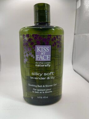 Kiss My Face Shower Bath Gel Silky Soft Lavender & Lily 16 Oz Discontinued